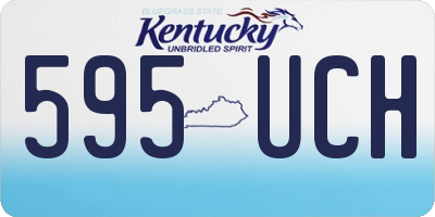 KY license plate 595UCH