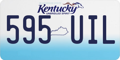 KY license plate 595UIL