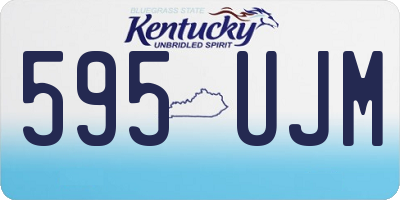 KY license plate 595UJM