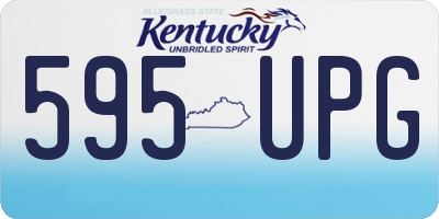 KY license plate 595UPG