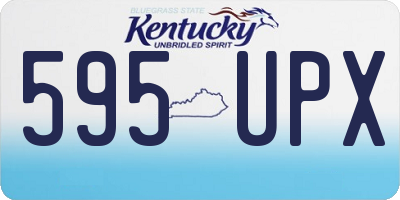 KY license plate 595UPX