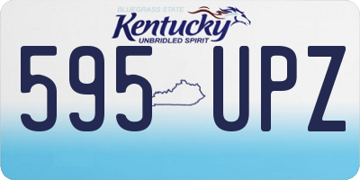 KY license plate 595UPZ