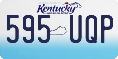 KY license plate 595UQP