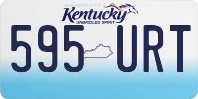 KY license plate 595URT