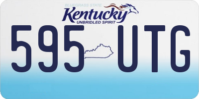 KY license plate 595UTG