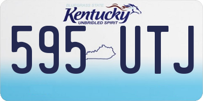 KY license plate 595UTJ