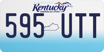 KY license plate 595UTT