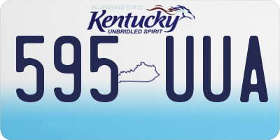 KY license plate 595UUA
