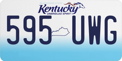 KY license plate 595UWG