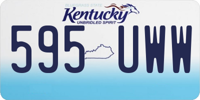 KY license plate 595UWW