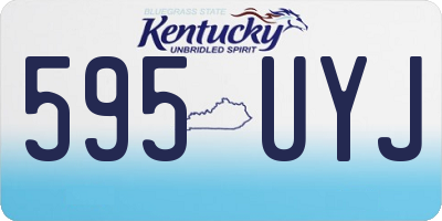 KY license plate 595UYJ