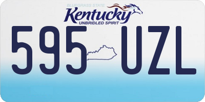 KY license plate 595UZL