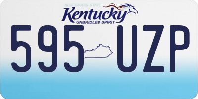 KY license plate 595UZP