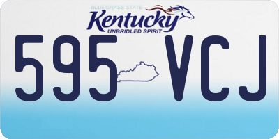 KY license plate 595VCJ