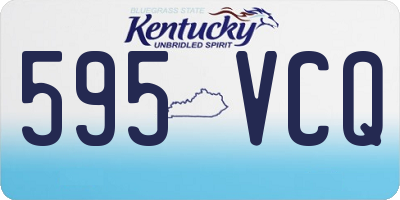 KY license plate 595VCQ
