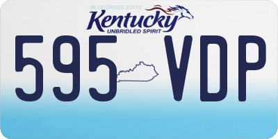 KY license plate 595VDP