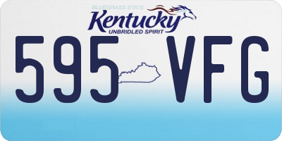 KY license plate 595VFG