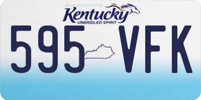 KY license plate 595VFK