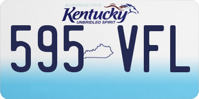 KY license plate 595VFL