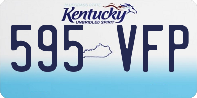 KY license plate 595VFP