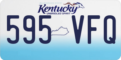 KY license plate 595VFQ