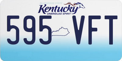 KY license plate 595VFT
