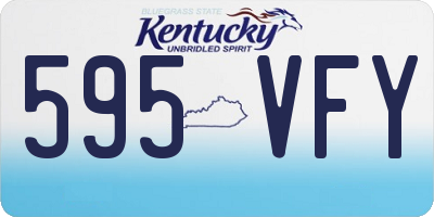 KY license plate 595VFY