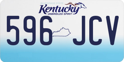 KY license plate 596JCV