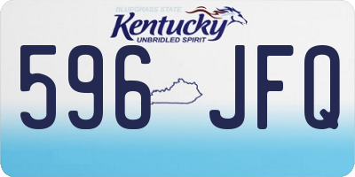 KY license plate 596JFQ