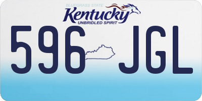 KY license plate 596JGL