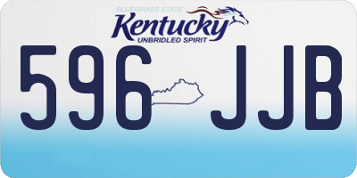 KY license plate 596JJB