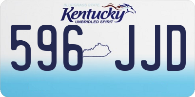 KY license plate 596JJD