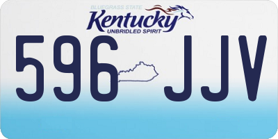 KY license plate 596JJV