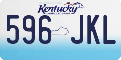 KY license plate 596JKL