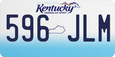 KY license plate 596JLM