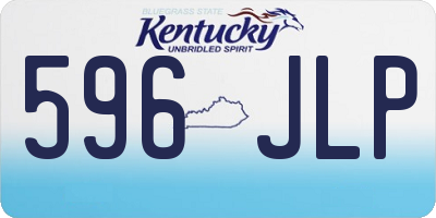 KY license plate 596JLP