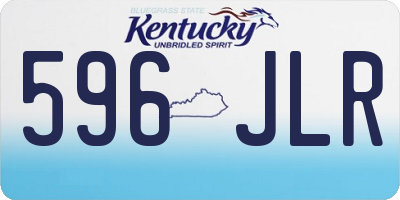 KY license plate 596JLR
