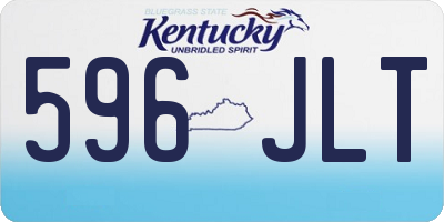 KY license plate 596JLT