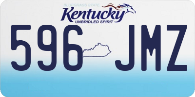 KY license plate 596JMZ