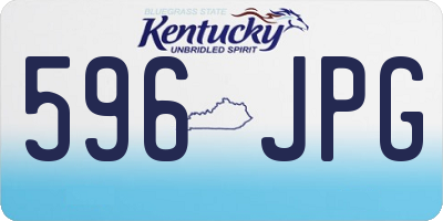KY license plate 596JPG