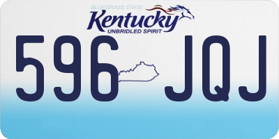 KY license plate 596JQJ