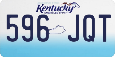 KY license plate 596JQT