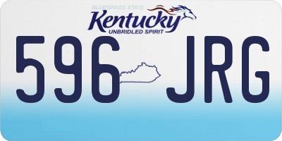 KY license plate 596JRG