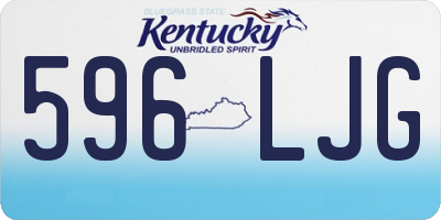KY license plate 596LJG