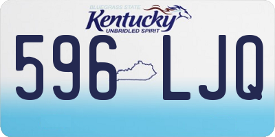 KY license plate 596LJQ