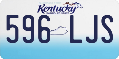 KY license plate 596LJS
