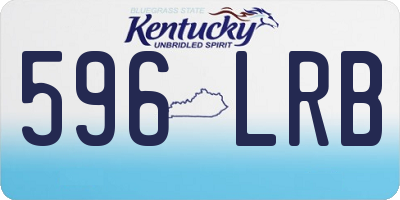 KY license plate 596LRB