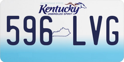 KY license plate 596LVG