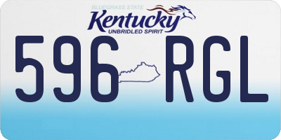 KY license plate 596RGL