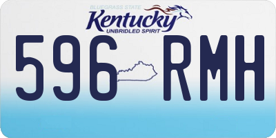 KY license plate 596RMH